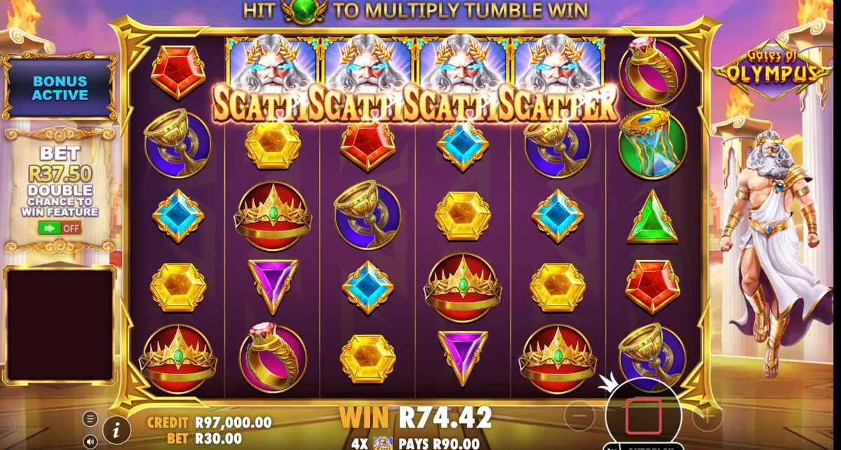 Gates of Olympus multiplier feature